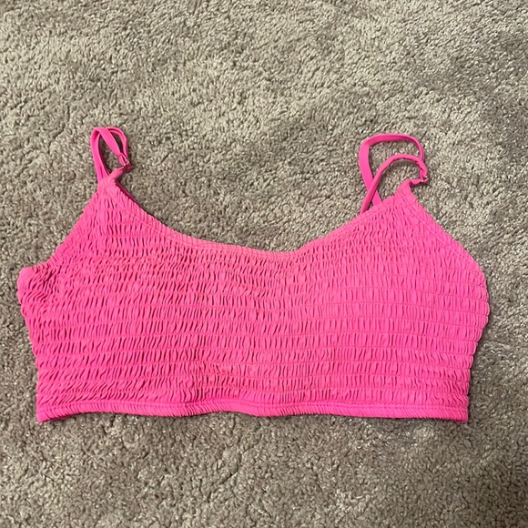 Hot pink smock bathing suit top - Picture 1 of 2